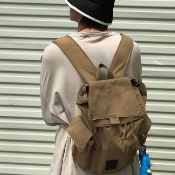 Acampamento ao ar livre montanhismo mochila Retro japonês arte saco estudante universitário saco de escola das mulheres