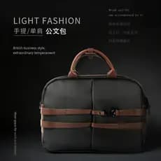Maleta de negócios Horizontal bolsa Casual masculina simples náilon computador bolsa ombro bolsa arquivo saco escritório