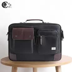 Pasta masculina bolsa mensageiro simples única Casual de lona de grande capacidade bolsa de ombro para computador bolsa
