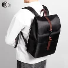Novo Fanzu mochila de negócios masculina mochila escolar na moda versão coreana Casual moda simples 52cm saco do computa