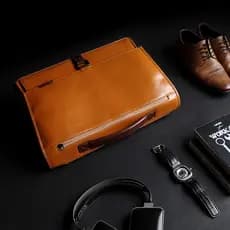 Nova Fanzu bolsa masculina de negócios bolsa de embreagem grande capacidade maleta de couro bolsa de ombro bolsa mensage
