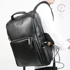 Nova Fanzu mochila masculina de couro grande capacidade saco escolar viagem de negócios 52cm saco do computador portátil