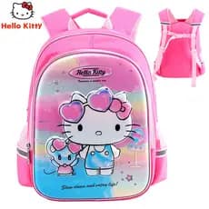 Hellokitty mochila escolar Hello Kitty Cartoon princesa mochila estudantes do ensino fundamental grau 1-2 mochila menina