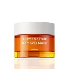 Máscara de Remoção de Pelos KyemTurmeric, Máscara de Remoção de Pelos Kycm Suave e Nutritiva, Removedor de Pelos Suave p