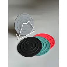 Zoro ~ Almofada de isolamento térmico de Silicone, porta-copos redondo, almofada anti-escaldante, caçarola, resistente a