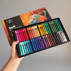 Comércio exterior macio sedoso alta saturação cor 48 cores óleo Pastel crianças pintura lavável Mixable cor arte grau ca