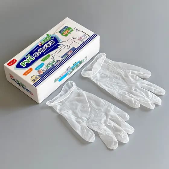Exportação única ~ luvas descartáveis de qualidade alimentar limpeza tocável durável resistente a perfurações luvas de P