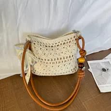 Japão Japão Japão Japão ꜱᴛン Bolsa de tecido feminina 2026 Bolsa de praia à beira-mar de verão Bolsa mensageiro de ombro