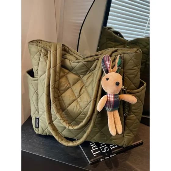 Japão japão [Designer] GBP diamante sacola Commuter portátil bolsa de lona grande capacidade All-Match bolsa de ombro fe
