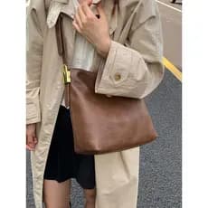 Japão Japão Japão Japão ⋆ン收笔 Bolsa feminina de grande capacidade outono inverno retrô bolsa transversal de trabalho bols