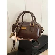 Bolsa de boliche japonesa japonesa, bolsa mensageiro de ombro pequena quadrada retrô portátil bolsa Boston