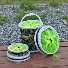 Alemão Seiko balde de peixe dobrável balde portátil balde de pesca multifuncional balde dobrável ao ar livre balde dobrá