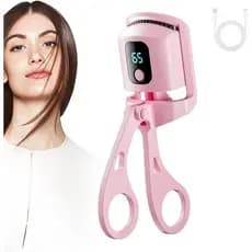 Curvador de cílios aquecido, curvador de cílios elétrico com display LCD, 3 modos de aquecimento, recarregável, para cur