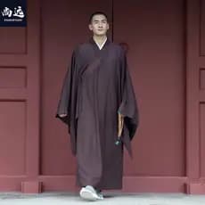 Shangyuan Taiwan fio de linho monge roupas haiqing monge roupas masculinas haiqing Layman roupas monge homem roupas Cass