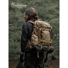 Mardingtop Caminhadas Mochila Tática Masculina Mochila de Viagem Masculina Genuína Bolsa Escolar Grande