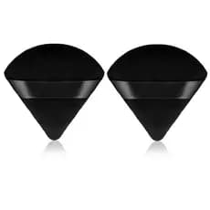 2 Peças de Esponjas Triangulares para Maquiagem, para Pó Facial, Veludo Macio, Almofada de Pó Reutilizável, Aplicador pa