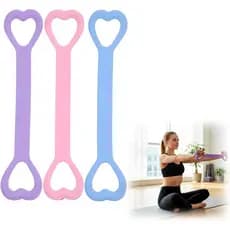 Novo modelo de 2026 de faixas de resistência em formato de oito com alças, conjunto de 3 faixas elásticas para exercício