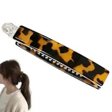 Presilhas de Cabelo Tipo Banana para Mulheres, Presilhas de Cabelo Tipo Banana Duráveis para Rabo de Cavalo, Presilha de