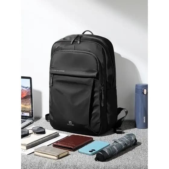 Mochila masculina de grande capacidade, bolsa escolar para estudantes, bolsa de negócios com vários bolsos, viagem de ne