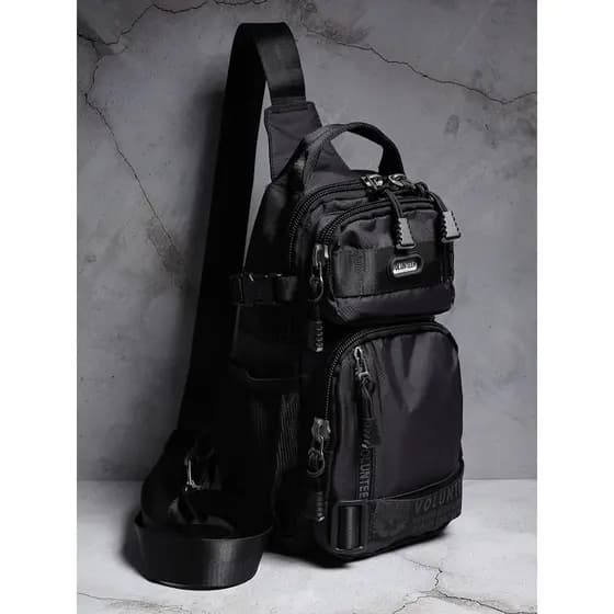 Bolsa de peito masculina de grande capacidade, bolsa mensageiro de pano Oxford, bolsa de ombro Casual, mochila esportiva