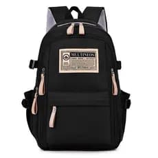 Mochila de nylon, adequada para uso universitário, durável, versátil, requintada, multifuncional, unissex, mochila com c