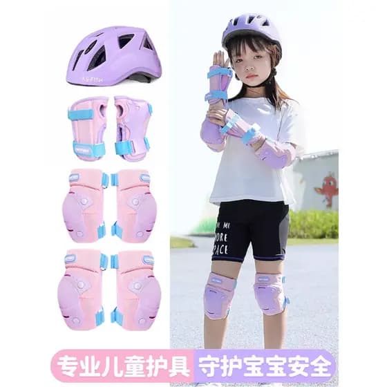 Equipamento de proteção para patinação, terno de skate infantil, patins de bicicleta, joelheiras para meninas, patinação