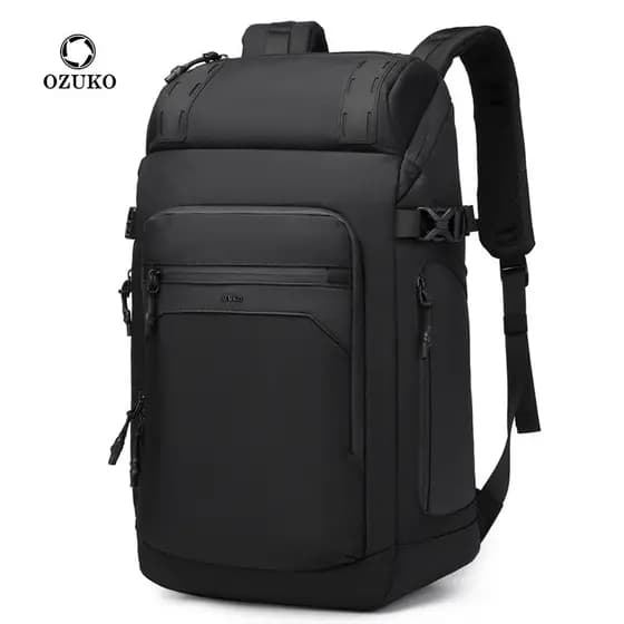 Ozuko novo estilo mochila masculina mochila de negócios Notebook computador saco multifuncional à prova dwaterproof água