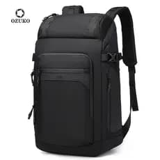 Ozuko novo estilo mochila masculina mochila de negócios Notebook computador saco multifuncional à prova dwaterproof água