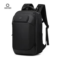 Ozuko novo estilo mochila masculina mochila de negócios Notebook computador saco estudante saco de escola à prova dwater