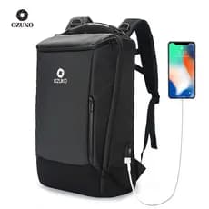 Ozuko novo estilo mochila de negócios ao ar livre multifuncional saco viagem à prova dwaterproof água 57cm computador mo