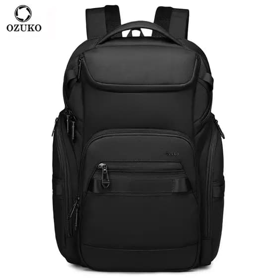 Ozuko novo estilo mochila leve à prova dwaterproof água computador mochila de negócios estudante universitário saco esco