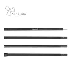 Vidalido vidalido ao ar livre requintado acampamento ao ar livre tenda pólo de fibra carbono suporte liga alumínio