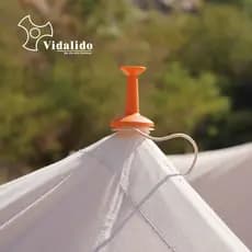 Victoria ao ar livre dossel tenda suporte haste proteção contra raios tampa de plástico acampamento proteção relâmpago a