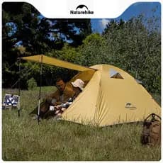 Naturehike Naturehike Série P 2-4 Pessoas Tenda de acampamento ao ar livre espessada à prova de chuva protetor solar par