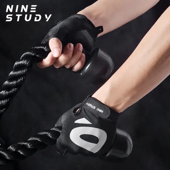 Luvas de Fitness anti-casulo esportes ao ar livre multicolorido luvas de bicicleta antiderrapante respirável metade @-