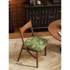 Cadeira de jantar de madeira maciça cadeira de orelha de gato francês Retro mesa de jantar cadeira Designer vestir fezes