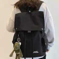 Mochila masculina mochila estudante universitário mochila masculina ins na moda viagem lazer lona grande capacidade saco