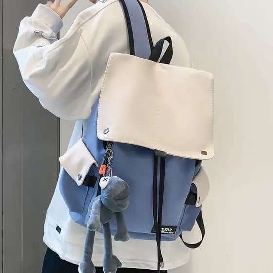 2022 novo estilo ins japonês feminino Casual mochila masculino casal mochila estudantes do ensino fundamental mochila Hi