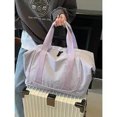 Bolsa de viagem de grande capacidade expansível separação seca e molhada bolsa de bagagem de mão de viagem de curta dist