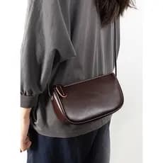 Loja principal Retro pequeno quadrado saco senhoras 2026 novo estilo Melade simples ombro saco do mensageiro grande capa