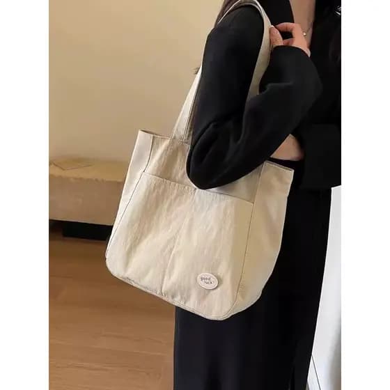 Bolsa de lona feminina trabalho Commuter High-End saco 2026 novo estilo moda grande capacidade sacola feminina bolsa de
