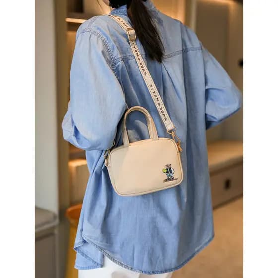 Novo estilo boliche Boston saco feminino 2026 novo estilo High-End lona pequeno saco All-Match portátil travesseiro saco