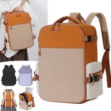 Bolsa de viagem feminina mochila de grande capacidade viagem de negócios lazer mochila de viagem leve estudante universi