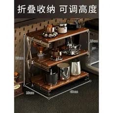 Rack de armazenamento multicamadas para uso doméstico, rack de armazenamento de mesa para computador, suporte dobrável p