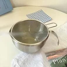 Conjunto de tigela de cozinha de aço inoxidável, cesta de drenagem de vegetais, rede de drenagem de arroz, tigela de pre