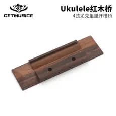 Piano de ébano UKulele de quatro cordas Código 90x25.5MM Ponte de piano UKulele de quatro cordas