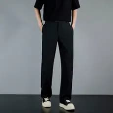 Calças casuais masculinas outono calças masculinas 2025 novo estilo Jeans masculino em linha reta primavera outono calça