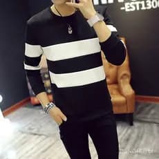 Camiseta Masculina Branca de Manga Longa para o Verão, Camisetas Casuais Masculinas de Manga Curta, Camiseta Masculina c