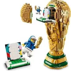 1200 peças de blocos de montar Lego, brinquedo de futebol montável, ornamentos de futebol internacional da Copa do Mundo