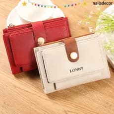 Bolsas De Telefone NAILSDECOR , Carteiras Femininas Multifuncionais De Grande Capacidade , Bolsa De Pulso De Couro PU Co